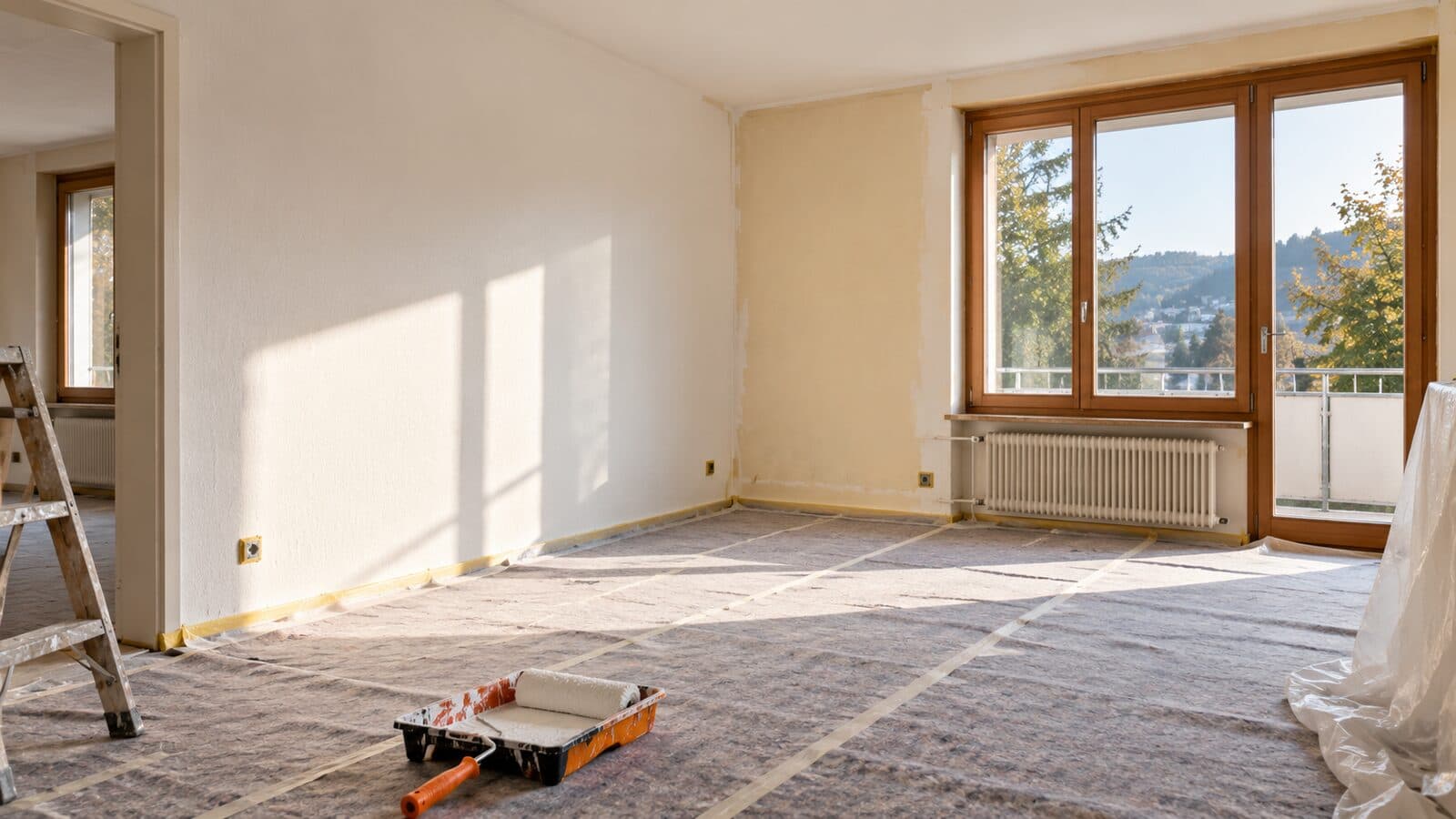 Maler Zürich: frisch gestrichene Wohnung